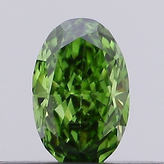 Loose Diamond - OVAL 0.16ct Fancy Vivid Green VVS2: Loose Diamond - OVAL 0.16ct Fancy Vivid Green VVS2 Source: This is a real non-mined Diamond that has been grown in a lab Shape: OVAL Carats: 0.16 Color: Fancy Vivid Green Certification: IGI Video: