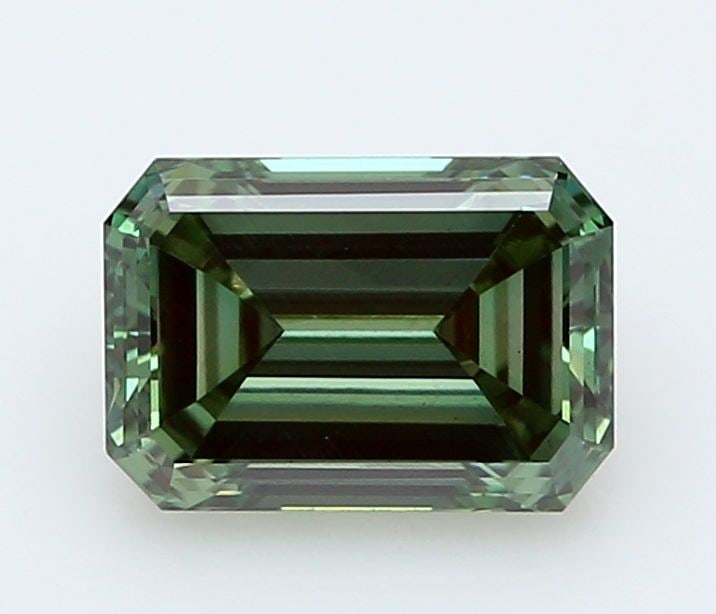 Loose Diamond - EMERALD 0.78ct Fancy Vivid Green VS1: Loose Diamond - EMERALD 0.78ct Fancy Vivid Green VS1 Source: This is a real non-mined Diamond that has been grown in a lab Shape: EMERALD Carats: 0.78 Color: Fancy Vivid Green Certification: IGI
