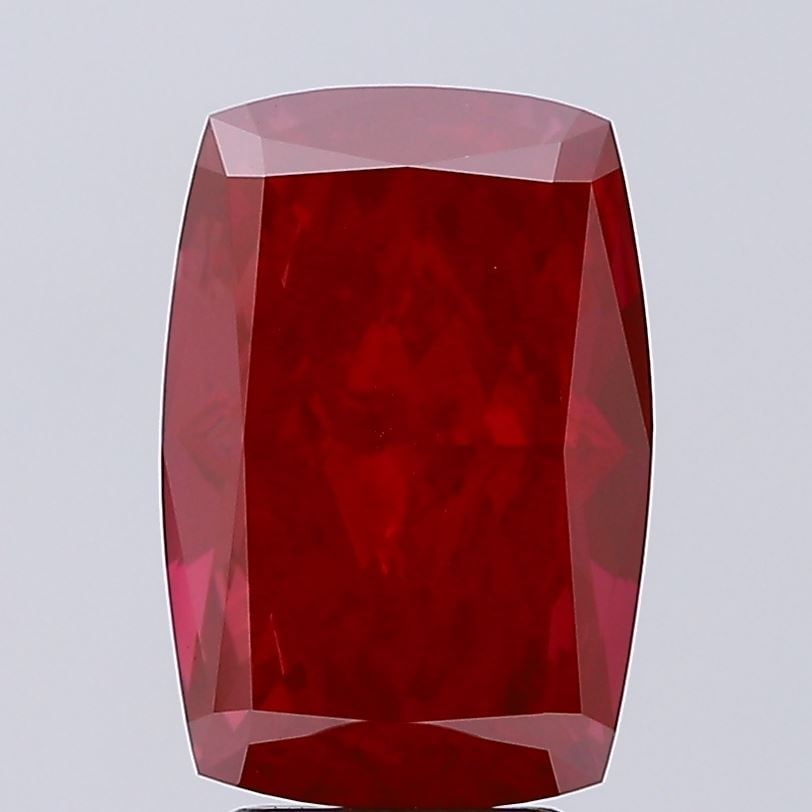 Loose Diamond - CUSHION BRILLIANT 4.8ct Fancy Vivid Red VVS2: Loose Diamond - CUSHION BRILLIANT 4.8ct Fancy Vivid Red VVS2 Source: This is a real non-mined Diamond that has been grown in a lab Shape: CUSHION BRILLIANT Carats: 4.8 Color: Fancy Vivid Red Certifica