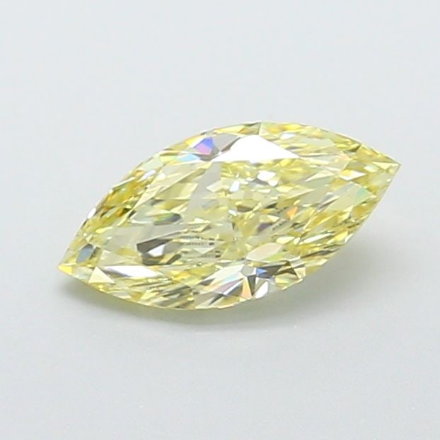 Loose Diamond - MARQUISE 1.09ct Fancy Light Yellow VS1: Loose Diamond - MARQUISE 1.09ct Fancy Light Yellow VS1 Source: This is a real non-mined Diamond that has been grown in a lab Shape: MARQUISE Carats: 1.09 Color: Fancy Light Yellow Certification: IGI V