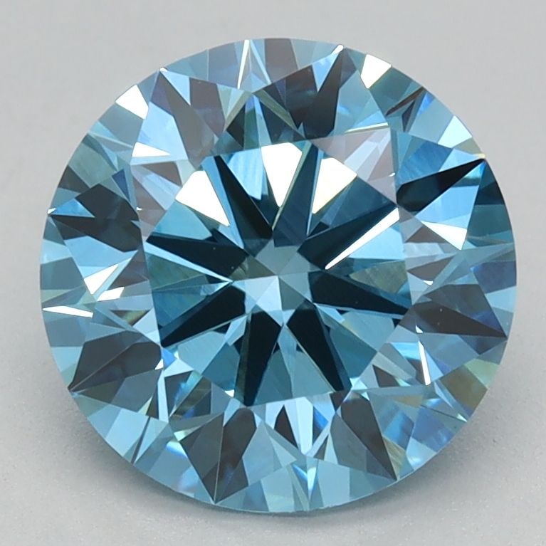 Ideal Loose Diamond - ROUND 1.85ct Fancy Vivid Blue VVS2: Ideal Loose Diamond - ROUND 1.85ct Fancy Vivid Blue VVS2 Source: This is a real non-mined Diamond that has been grown in a lab Shape: ROUND Carats: 1.85 Color: Fancy Vivid Blue Certification: IGI