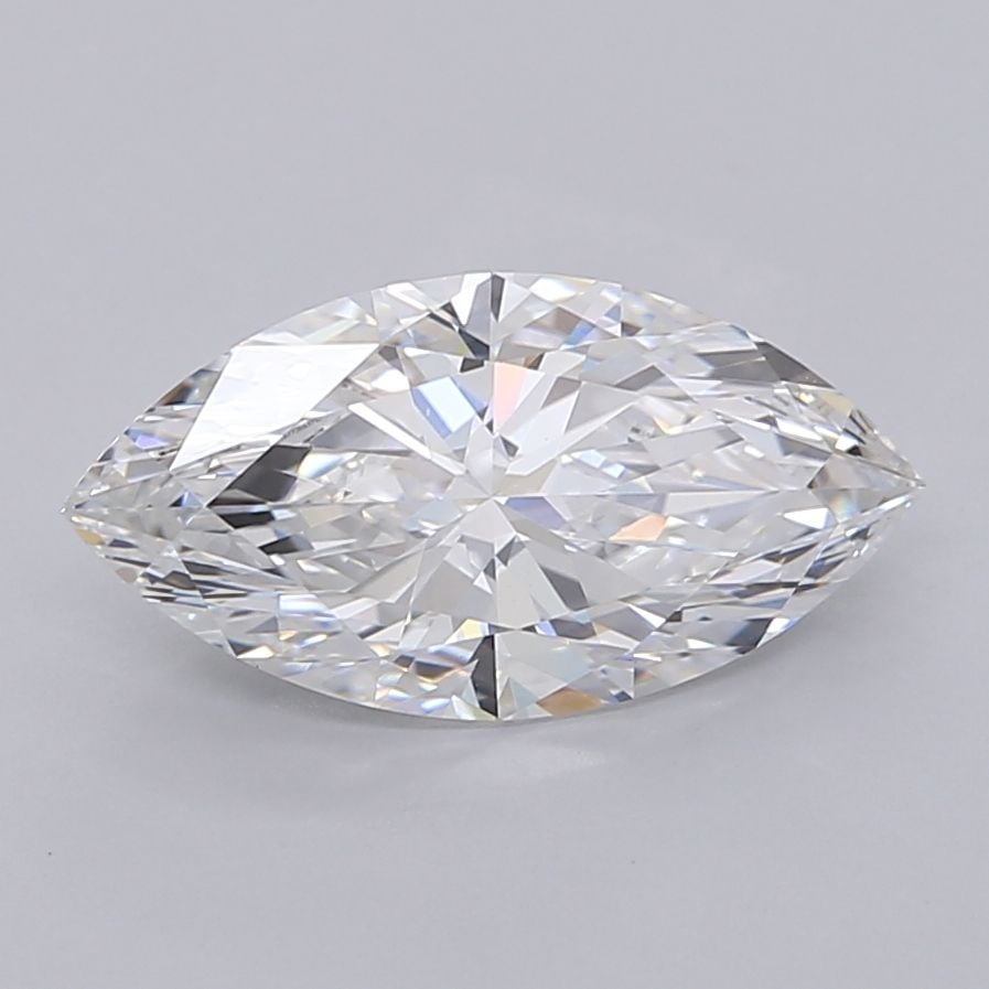 Loose Diamond - MARQUISE 2.54ct E VVS2: Loose Diamond - MARQUISE 2.54ct E VVS2 Source: This is a real non-mined Diamond that has been grown in a lab Shape: MARQUISE Carats: 2.54 Color: E Clarity: VVS2 Certification: IGI Video: