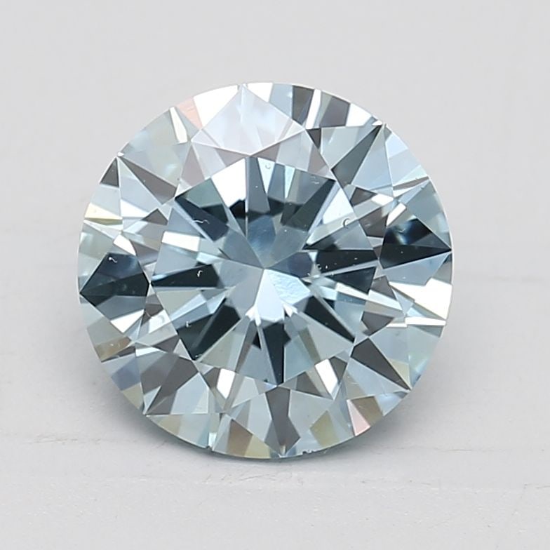 Loose Diamond - ROUND 2.5ct Fancy Intense Greenish Blue VS2: Loose Diamond - ROUND 2.5ct Fancy Intense Greenish Blue VS2 Source: This is a real non-mined Diamond that has been grown in a lab Shape: ROUND Carats: 2.5 Color: Fancy Intense Greenish Blue