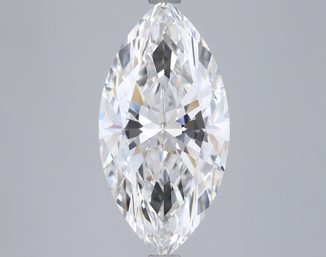 Loose Diamond - MARQUISE 4.06ct F VVS2: Loose Diamond - MARQUISE 4.06ct F VVS2 Source: This is a real non-mined Diamond that has been grown in a lab Shape: MARQUISE Carats: 4.06 Color: F Clarity: VVS2 Certification: IGI Video: