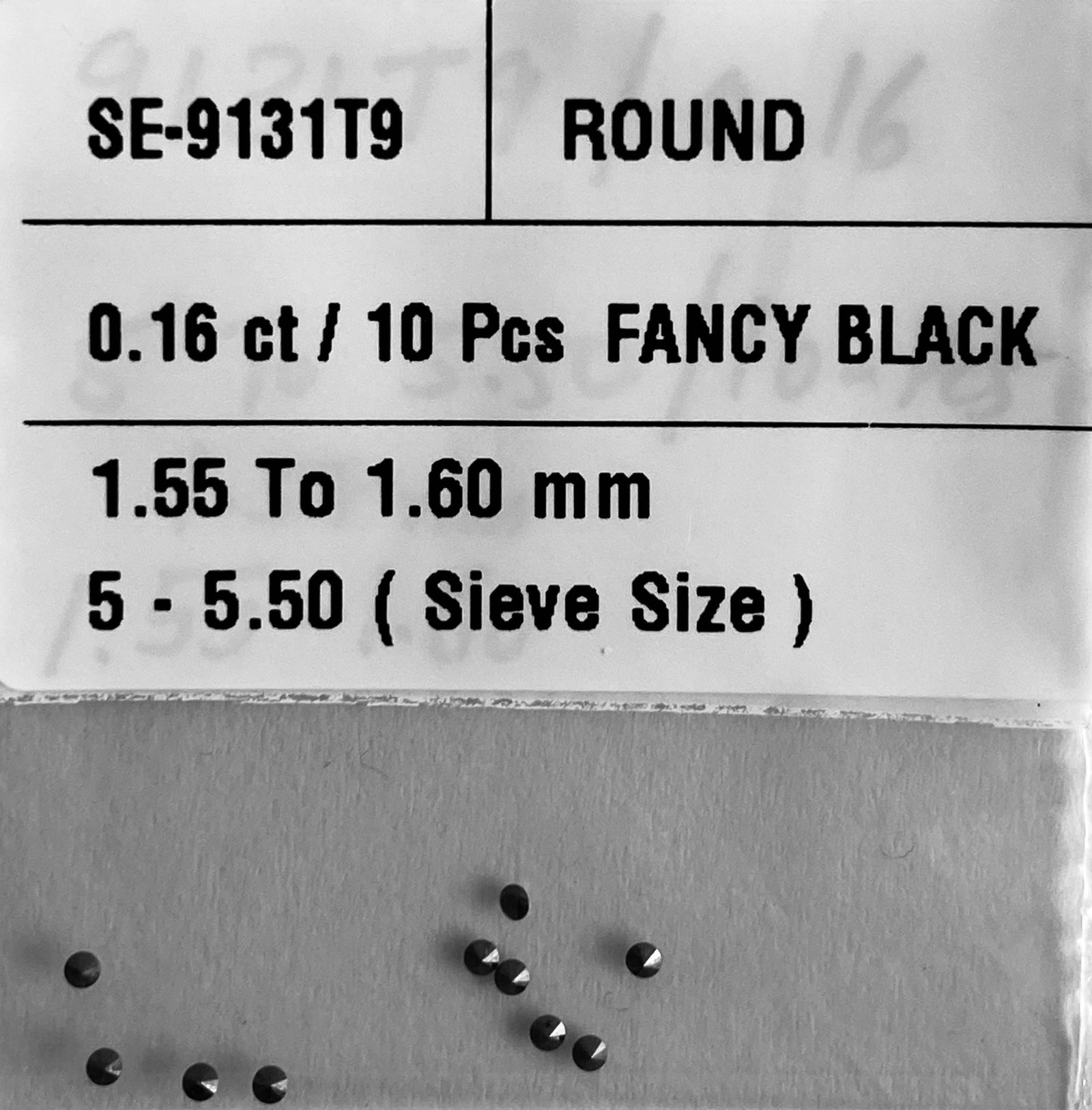 Loose Diamond - ROUND 0.16ct Fancy Black VVS2: Loose Diamond - ROUND 0.16ct Fancy Black VVS2 Source: Natural Shape: ROUND Carats: 0.16 Color: Fancy Black Certification: NONE The Diamond Depot Guarantee: All items in this auction are guaranteed to