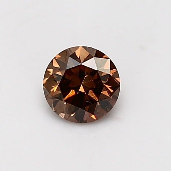 Loose Diamond - ROUND 0.51ct Fancy Dark Orangy Brown VS2 (1 of 1)