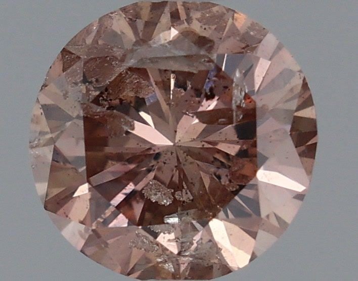 Loose Diamond - ROUND 0.56ct Fancy Brown Pink: Loose Diamond - ROUND 0.56ct Fancy Brown Pink Source: Natural Shape: ROUND Carats: 0.56 Color: Fancy Brown Pink Certification: GIA Video: