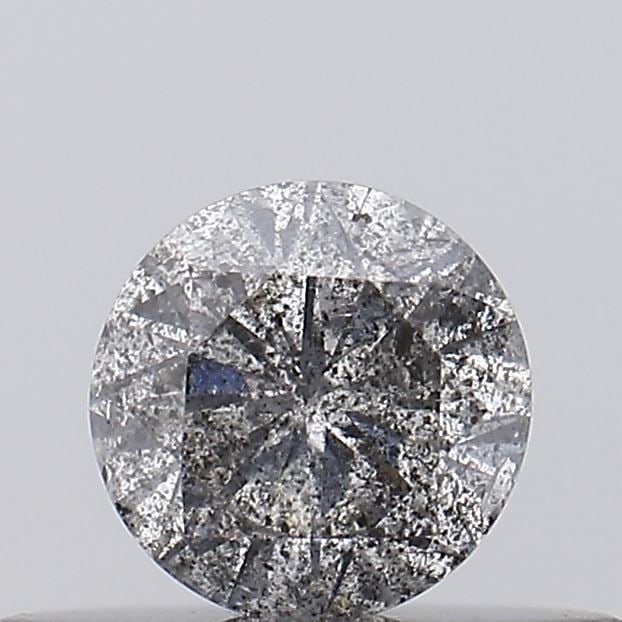 Loose Diamond - ROUND 0.24ct Salt and Pepper I3: Loose Diamond - ROUND 0.24ct Salt and Pepper I3 Source: Natural Shape: ROUND Carats: 0.24 Color: Salt and Pepper Certification: NONE Video: