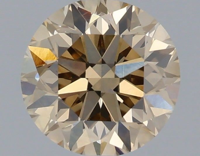 Loose Diamond - ROUND 1.01ct Fancy Dark Yellowish Brown VVS2: Loose Diamond - ROUND 1.01ct Fancy Dark Yellowish Brown VVS2 Source: Natural Shape: ROUND Carats: 1.01 Color: Fancy Dark Yellowish Brown Certification: GIA Video: