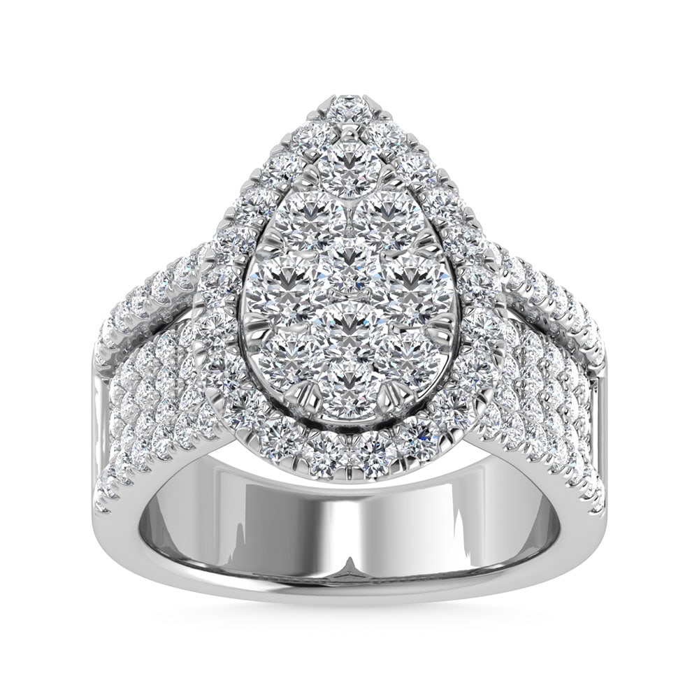 14K White Gold Diamond 2 1/2 Ct.Tw. Engagement Ring (1 of 4)