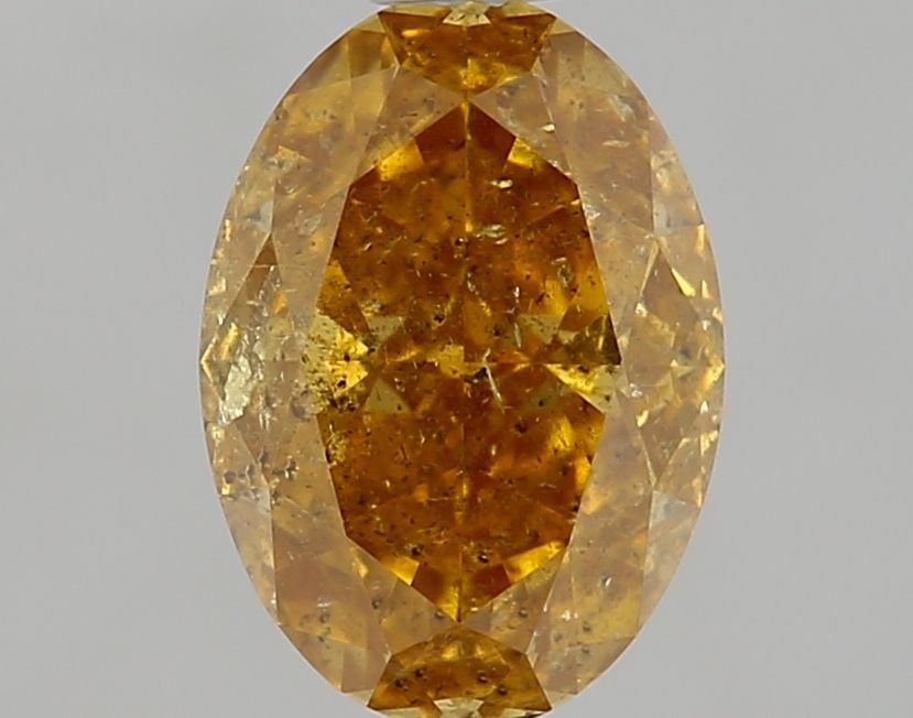 Loose Diamond - OVAL 1.5ct Fancy Deep Brownish Orangey Yellow I2: Loose Diamond - OVAL 1.5ct Fancy Deep Brownish Orangey Yellow I2 Source: Natural Shape: OVAL Carats: 1.5 Color: Fancy Deep Brownish Orangey Yellow Certification: GIA Video: