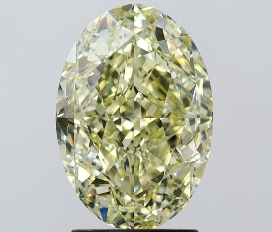 Loose Diamond - OVAL 3.22ct Fancy Light Yellow VS2: Loose Diamond - OVAL 3.22ct Fancy Light Yellow VS2 Source: Natural Shape: OVAL Carats: 3.22 Color: Fancy Light Yellow Certification: GIA Video: