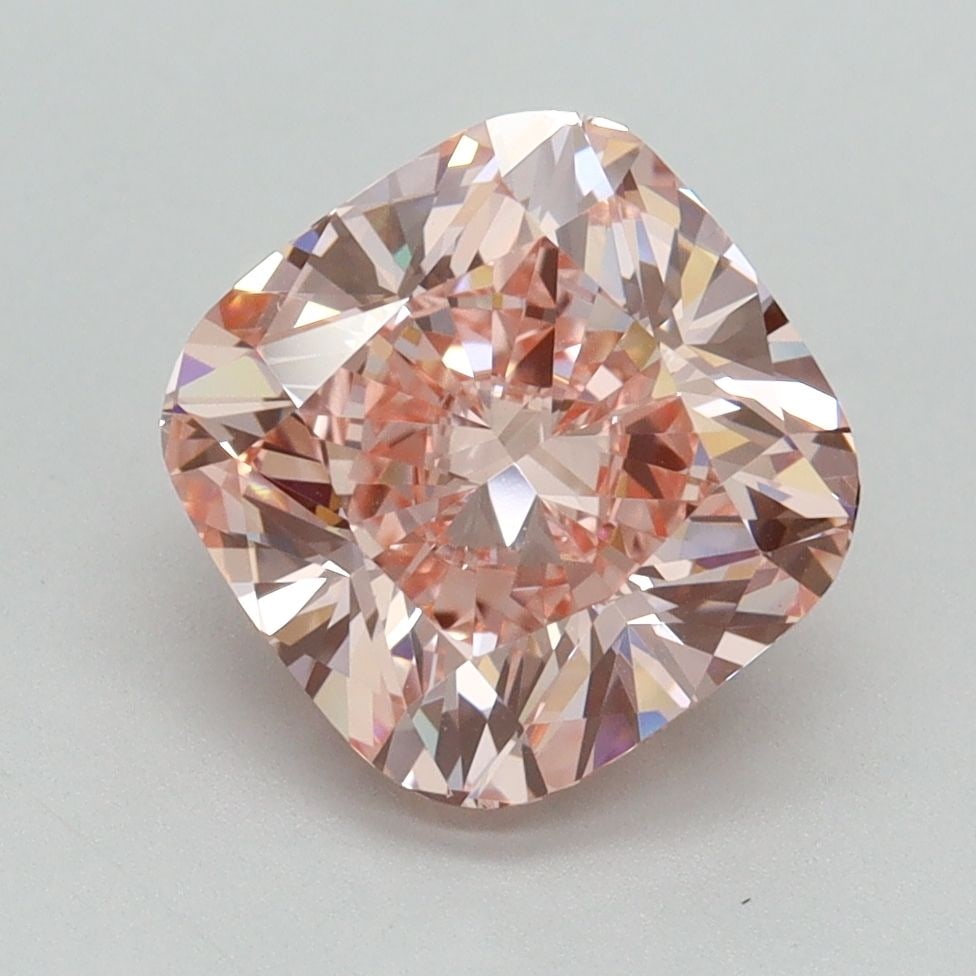 Loose Diamond - CUSHION BRILLIANT 3.14ct Fancy Intense Pink VS1 (1 of 1)