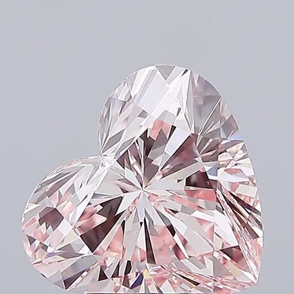 Loose Diamond - HEART 4.08ct Fancy Pink VS1: Loose Diamond - HEART 4.08ct Fancy Pink VS1 Source: This is a real non-mined Diamond that has been grown in a lab Shape: HEART Carats: 4.08 Color: Fancy Pink Certification: IGI Video:
