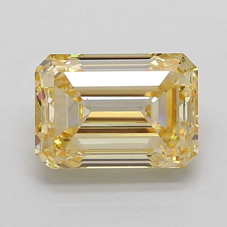 Loose Diamond - EMERALD 6.0ct Fancy Light Yellow VS1: Loose Diamond - EMERALD 6.0ct Fancy Light Yellow VS1 Source: This is a real non-mined Diamond that has been grown in a lab Shape: EMERALD Carats: 6.0 Color: Fancy Light Yellow Certification: IGI The D