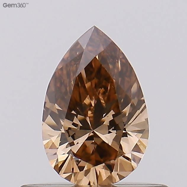 Loose Diamond - PEAR 0.41ct Fancy Brown VS2: Loose Diamond - PEAR 0.41ct Fancy Brown VS2 Source: This is a real non-mined Diamond that has been grown in a lab Shape: PEAR Carats: 0.41 Color: Fancy Brown Certification: NONE Video: