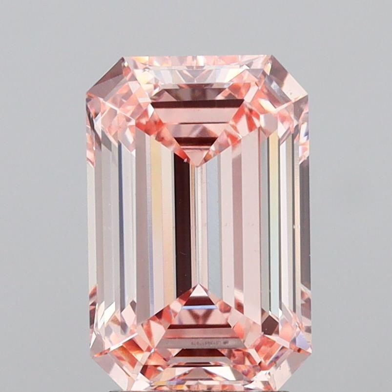 Loose Diamond - EMERALD 3.51ct Fancy Intense Pink VS1 (1 of 1)