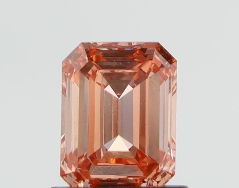 Loose Diamond - EMERALD 1.0ct Fancy Orange VS1: Loose Diamond - EMERALD 1.0ct Fancy Orange VS1 Source: This is a real non-mined Diamond that has been grown in a lab Shape: EMERALD Carats: 1.0 Color: Fancy Orange Certification: NONE Video: