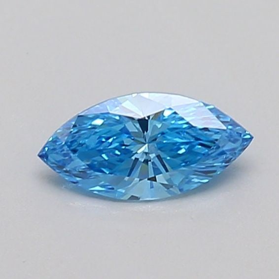 Loose Diamond - MARQUISE 0.31ct Fancy Vivid Blue VS1: Loose Diamond - MARQUISE 0.31ct Fancy Vivid Blue VS1 Source: This is a real non-mined Diamond that has been grown in a lab Shape: MARQUISE Carats: 0.31 Color: Fancy Vivid Blue Certification: IGI Video