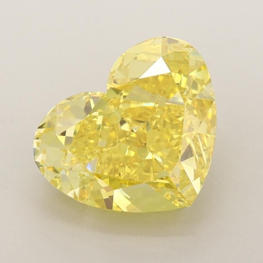 Loose Diamond - HEART 3.16ct Fancy Vivid Yellow VVS2: Loose Diamond - HEART 3.16ct Fancy Vivid Yellow VVS2 Source: This is a real non-mined Diamond that has been grown in a lab Shape: HEART Carats: 3.16 Color: Fancy Vivid Yellow Certification: IGI Video: