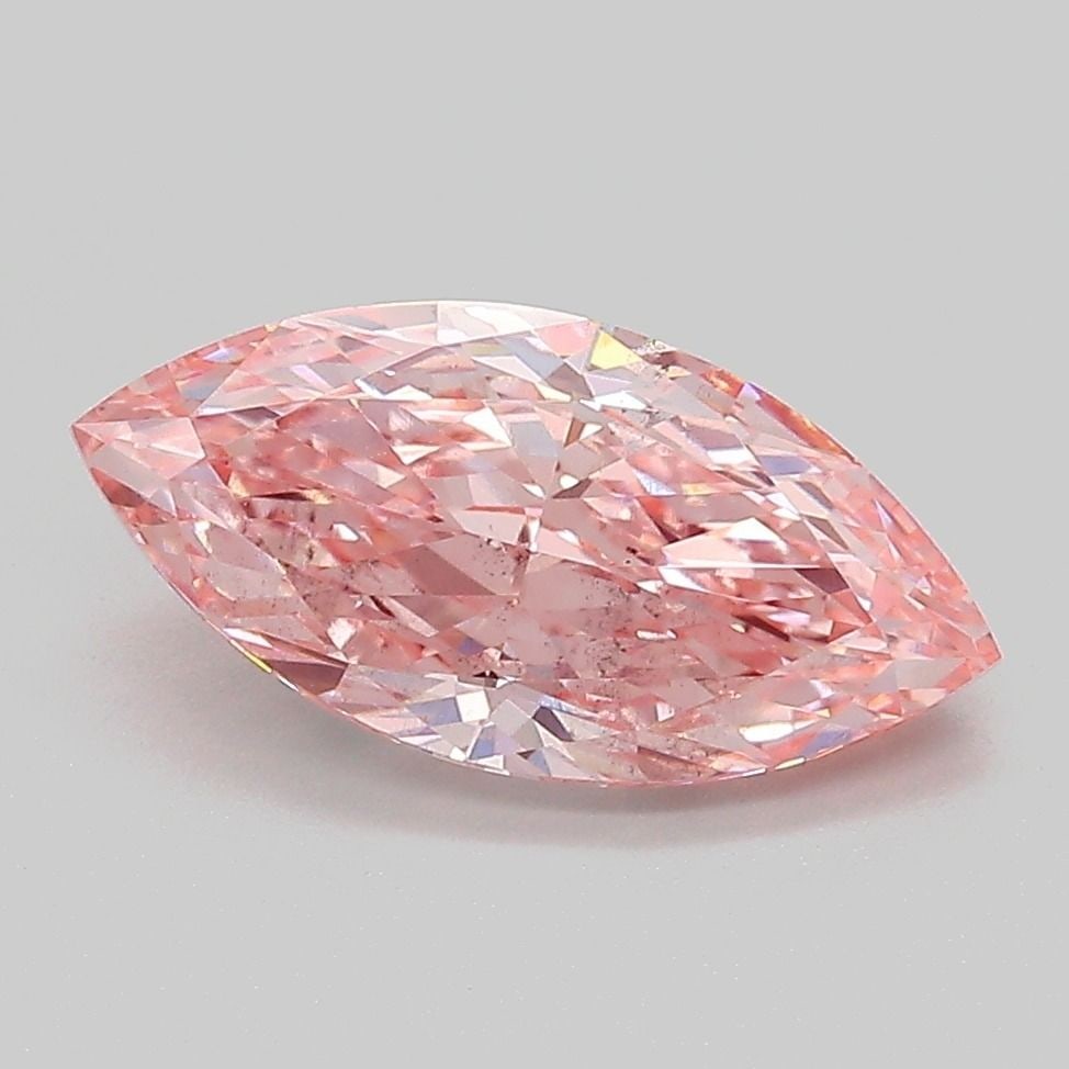 Loose Diamond - MARQUISE 2.01ct Fancy Vivid Pink VS2: Loose Diamond - MARQUISE 2.01ct Fancy Vivid Pink VS2 Source: This is a real non-mined Diamond that has been grown in a lab Shape: MARQUISE Carats: 2.01 Color: Fancy Vivid Pink Certification: IGI Video