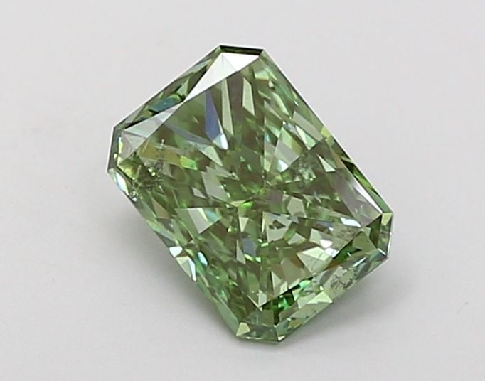 Loose Diamond - RADIANT 1.01ct Fancy Vivid Green SI1: Loose Diamond - RADIANT 1.01ct Fancy Vivid Green SI1 Source: This is a real non-mined Diamond that has been grown in a lab Shape: RADIANT Carats: 1.01 Color: Fancy Vivid Green Certification: IGI Video