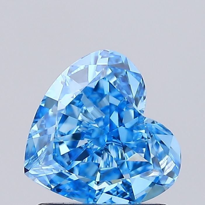 Loose Diamond - HEART 1.14ct Fancy Vivid Blue VS1: Loose Diamond - HEART 1.14ct Fancy Vivid Blue VS1 Source: This is a real non-mined Diamond that has been grown in a lab Shape: HEART Carats: 1.14 Color: Fancy Vivid Blue Certification: IGI Video: