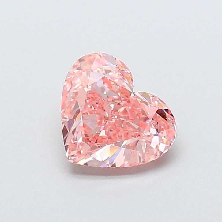 Loose Diamond - HEART 2.02ct Fancy Vivid Pink VS1: Loose Diamond - HEART 2.02ct Fancy Vivid Pink VS1 Source: This is a real non-mined Diamond that has been grown in a lab Shape: HEART Carats: 2.02 Color: Fancy Vivid Pink Certification: IGI Video: