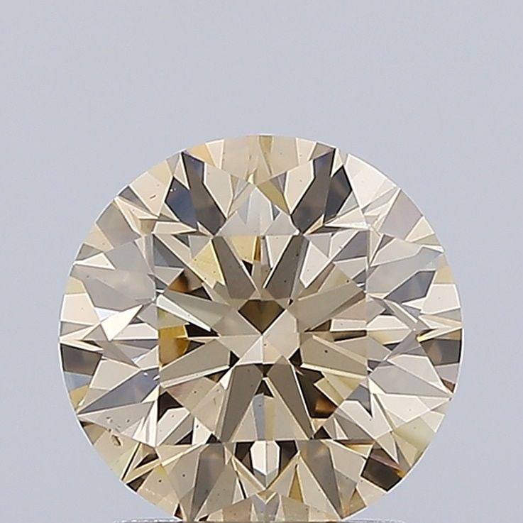 Loose Diamond - ROUND 2.01ct Fancy Brown VS1: Loose Diamond - ROUND 2.01ct Fancy Brown VS1 Source: This is a real non-mined Diamond that has been grown in a lab Shape: ROUND Carats: 2.01 Color: Fancy Brown Certification: NONE Video: