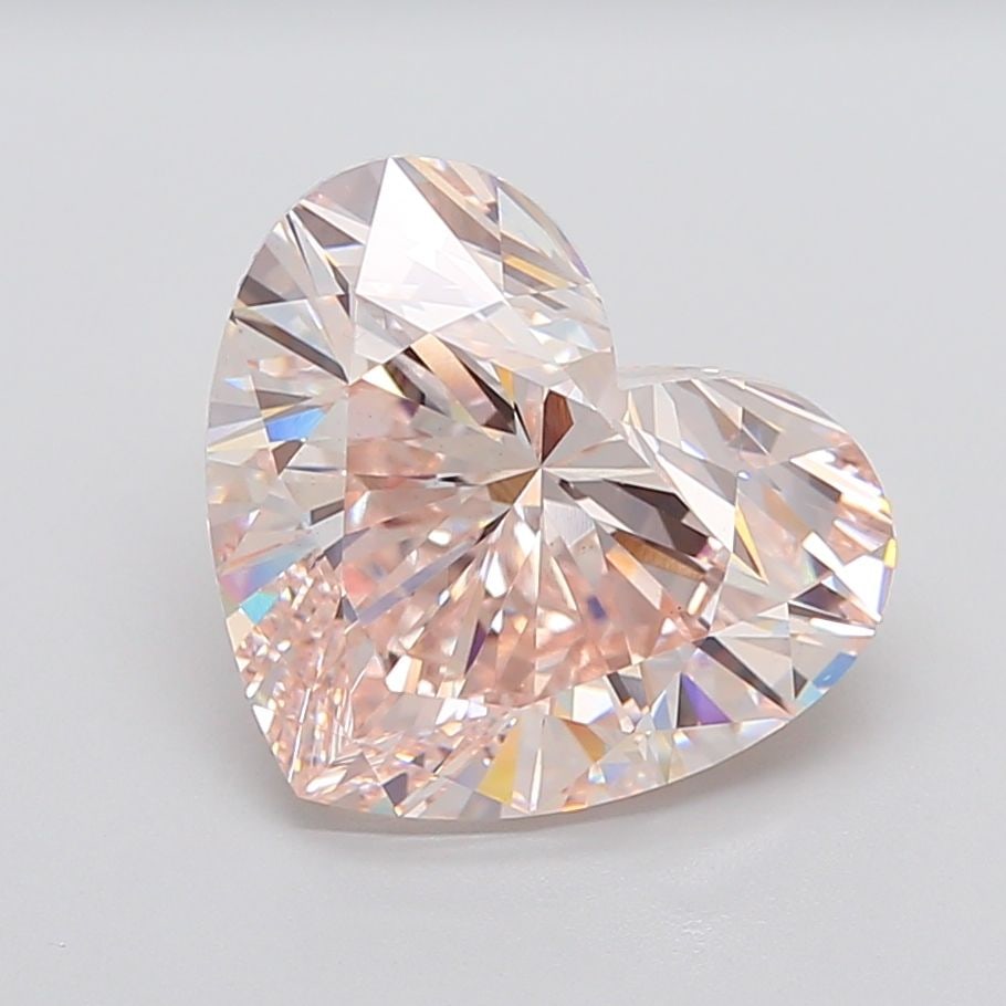 Loose Diamond - HEART 9.25ct Fancy Light Pink VS1: Loose Diamond - HEART 9.25ct Fancy Light Pink VS1 Source: This is a real non-mined Diamond that has been grown in a lab Shape: HEART Carats: 9.25 Color: Fancy Light Pink Certification: IGI The Diamond