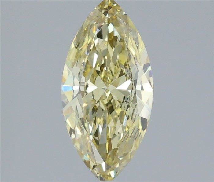 Loose Diamond - MARQUISE 1.44ct Fancy Yellow VVS2: Loose Diamond - MARQUISE 1.44ct Fancy Yellow VVS2 Source: This is a real non-mined Diamond that has been grown in a lab Shape: MARQUISE Carats: 1.44 Color: Fancy Yellow Certification: IGI Video: