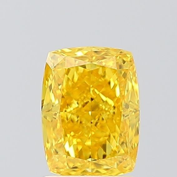 Loose Diamond - CUSHION MODIFIED 1.5ct Fancy Vivid Yellow VS1: Loose Diamond - CUSHION MODIFIED 1.5ct Fancy Vivid Yellow VS1 Source: This is a real non-mined Diamond that has been grown in a lab Shape: CUSHION MODIFIED Carats: 1.5 Color: Fancy Vivid Yellow Certif