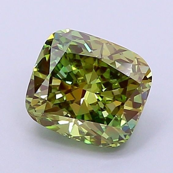 Loose Diamond - CUSHION MODIFIED 1.07ct Fancy Brown Green VS1: Loose Diamond - CUSHION MODIFIED 1.07ct Fancy Brown Green VS1 Source: This is a real non-mined Diamond that has been grown in a lab Shape: CUSHION MODIFIED Carats: 1.07 Color: Fancy Brown Green Certif