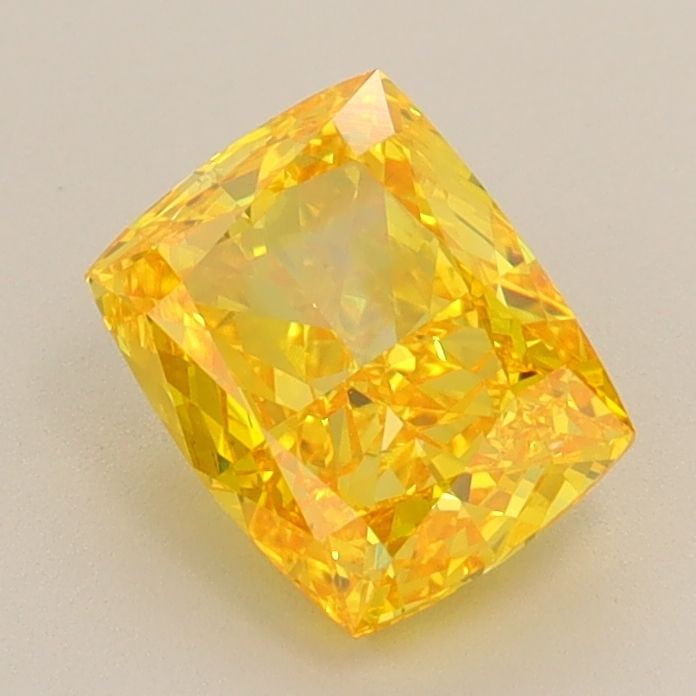 Loose Diamond - CUSHION MODIFIED 1.51ct Fancy Vivid Yellow VS2: Loose Diamond - CUSHION MODIFIED 1.51ct Fancy Vivid Yellow VS2 Source: This is a real non-mined Diamond that has been grown in a lab Shape: CUSHION MODIFIED Carats: 1.51 Color: Fancy Vivid Yellow Cert