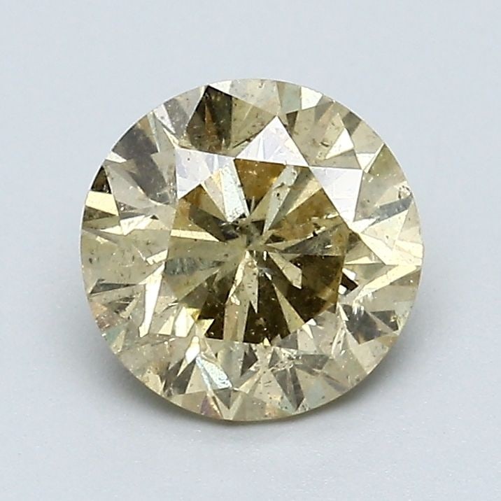 Loose Diamond - ROUND 1.5ct Fancy Brownish Yellow I2: Loose Diamond - ROUND 1.5ct Fancy Brownish Yellow I2 Source: Natural Shape: ROUND Carats: 1.5 Color: Fancy Brownish Yellow Certification: GIA Video:
