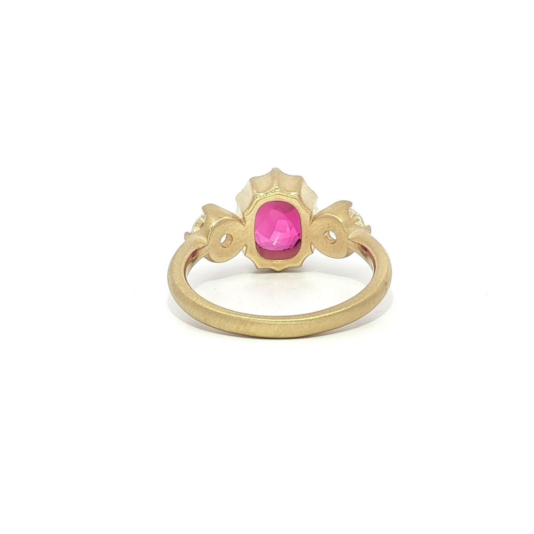 18k Yellow Gold GIA 2.78ctw No Heat Ruby Diamond Ring - 10