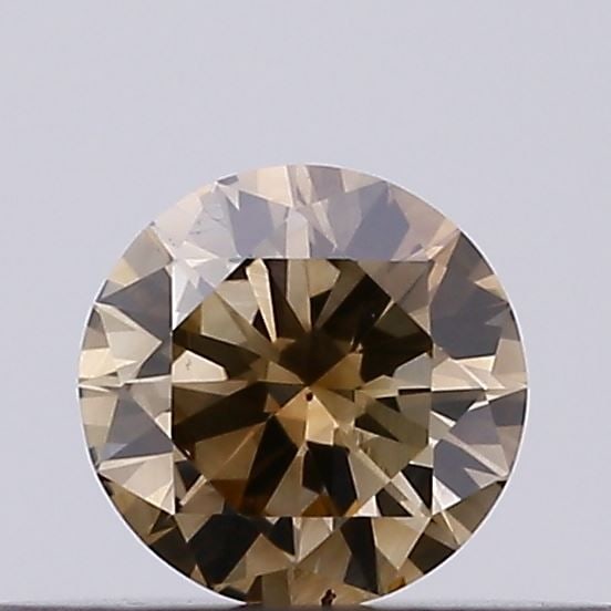 Loose Diamond - ROUND 0.18ct Fancy Brown SI1: Loose Diamond - ROUND 0.18ct Fancy Brown SI1 Source: Natural Shape: ROUND Carats: 0.18 Color: Fancy Brown Certification: NONE Video: