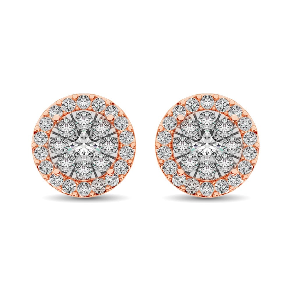 Diamond Stud earrings 3/4 Ct.tw in 14K Rose Gold (1 of 4)
