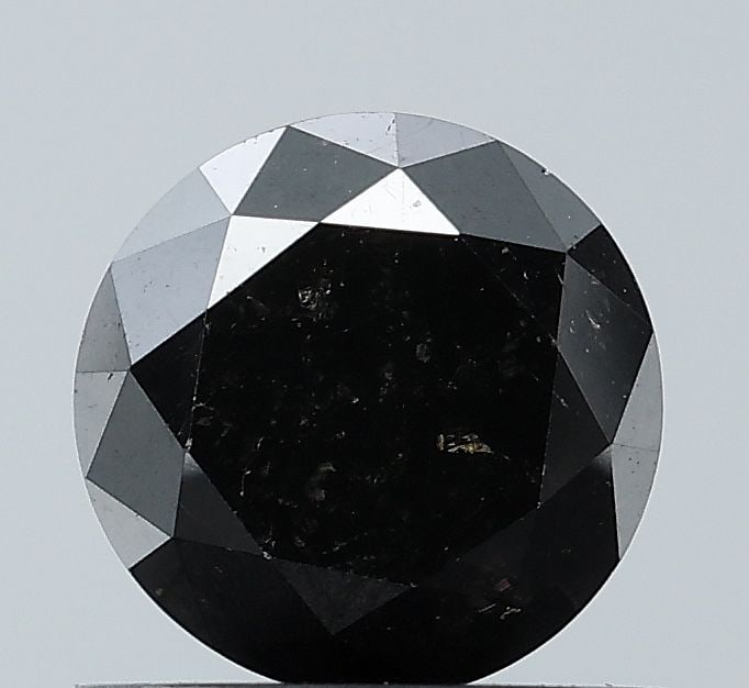 Loose Diamond - ROUND 0.89ct Fancy Black VS1: Loose Diamond - ROUND 0.89ct Fancy Black VS1 Source: Natural Shape: ROUND Carats: 0.89 Color: Fancy Black Certification: NONE Video: