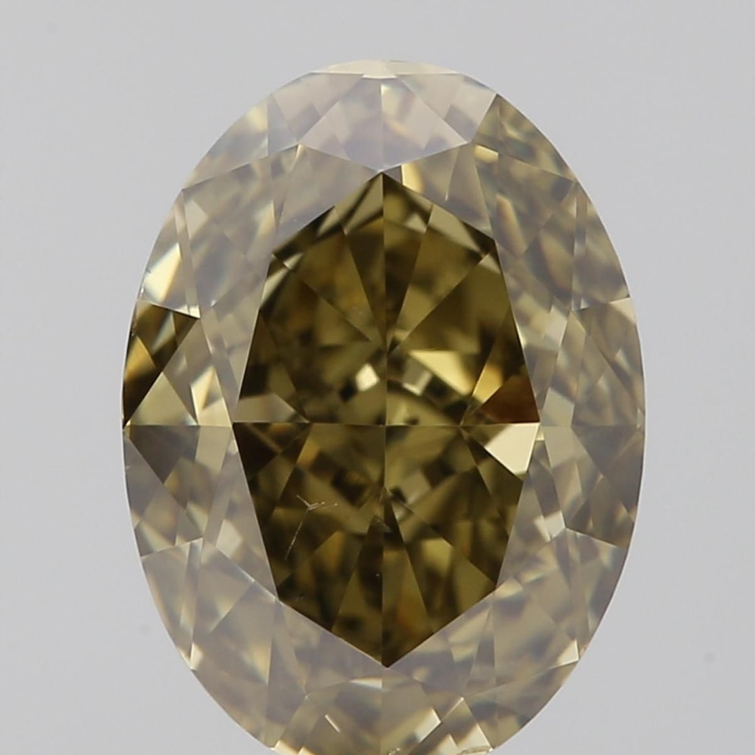 Loose Diamond - OVAL 2.02ct Fancy Dark Greenish Brown SI1: Loose Diamond - OVAL 2.02ct Fancy Dark Greenish Brown SI1 Source: Natural Shape: OVAL Carats: 2.02 Color: Fancy Dark Greenish Brown Certification: GIA Video: