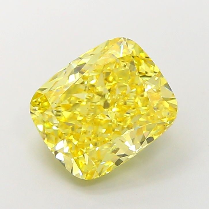 Loose Diamond - CUSHION MODIFIED 6.09ct Fancy Vivid Yellow VS2: Loose Diamond - CUSHION MODIFIED 6.09ct Fancy Vivid Yellow VS2 Source: This is a real non-mined Diamond that has been grown in a lab Shape: CUSHION MODIFIED Carats: 6.09 Color: Fancy Vivid Yellow Cert