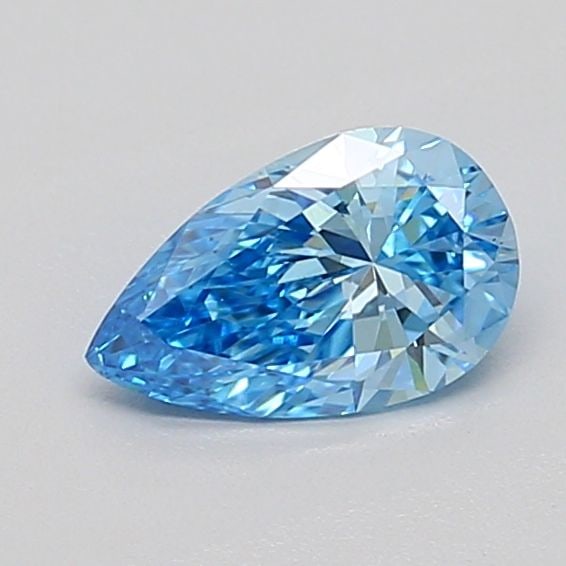 Loose Diamond - PEAR 0.56ct Fancy Vivid Blue VS2: Loose Diamond - PEAR 0.56ct Fancy Vivid Blue VS2 Source: This is a real non-mined Diamond that has been grown in a lab Shape: PEAR Carats: 0.56 Color: Fancy Vivid Blue Certification: IGI Video: