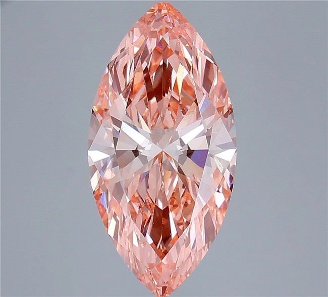 Loose Diamond - MARQUISE 5.02ct Fancy Vivid Pink VS1: Loose Diamond - MARQUISE 5.02ct Fancy Vivid Pink VS1 Source: This is a real non-mined Diamond that has been grown in a lab Shape: MARQUISE Carats: 5.02 Color: Fancy Vivid Pink Certification: IGI Video