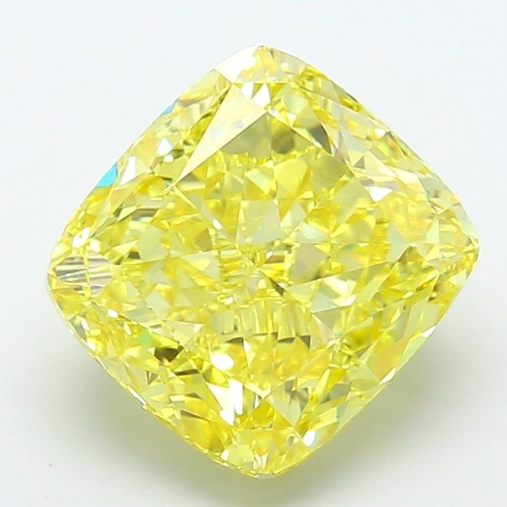 Loose Diamond - CUSHION MODIFIED 7.0ct Fancy Vivid Yellow VVS2: Loose Diamond - CUSHION MODIFIED 7.0ct Fancy Vivid Yellow VVS2 Source: This is a real non-mined Diamond that has been grown in a lab Shape: CUSHION MODIFIED Carats: 7.0 Color: Fancy Vivid Yellow Certi
