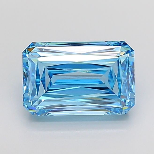 Loose Diamond - RADIANT 5.03ct Fancy Vivid Blue VVS2: Loose Diamond - RADIANT 5.03ct Fancy Vivid Blue VVS2 Source: This is a real non-mined Diamond that has been grown in a lab Shape: RADIANT Carats: 5.03 Color: Fancy Vivid Blue Certification: IGI Video: