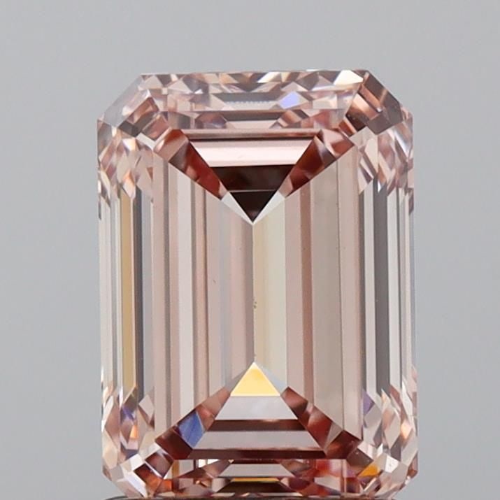 Loose Diamond - EMERALD 1.57ct Fancy Light Pinkish Brown VS1: Loose Diamond - EMERALD 1.57ct Fancy Light Pinkish Brown VS1 Source: This is a real non-mined Diamond that has been grown in a lab Shape: EMERALD Carats: 1.57 Color: Fancy Light Pinkish Brown Certific