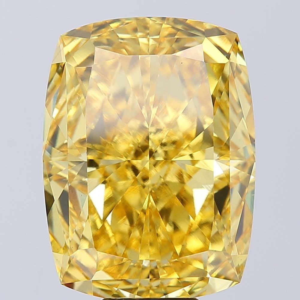 Loose Diamond - CUSHION MODIFIED 11.43ct Fancy Vivid Yellow VS1: Loose Diamond - CUSHION MODIFIED 11.43ct Fancy Vivid Yellow VS1 Source: This is a real non-mined Diamond that has been grown in a lab Shape: CUSHION MODIFIED Carats: 11.43 Color: Fancy Vivid Yellow Ce