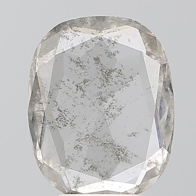 Loose Diamond - CUSHION BRILLIANT 2.09ct Salt and Pepper I2: Loose Diamond - CUSHION BRILLIANT 2.09ct Salt and Pepper I2 Source: This is a real non-mined Diamond that has been grown in a lab Shape: CUSHION BRILLIANT Carats: 2.09 Color: Salt and Pepper Certifica