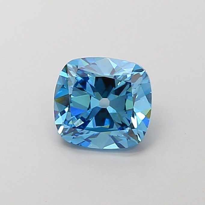 Loose Diamond - CUSHION BRILLIANT 1.5ct Fancy Vivid Blue VS1: Loose Diamond - CUSHION BRILLIANT 1.5ct Fancy Vivid Blue VS1 Source: This is a real non-mined Diamond that has been grown in a lab Shape: CUSHION BRILLIANT Carats: 1.5 Color: Fancy Vivid Blue Certific