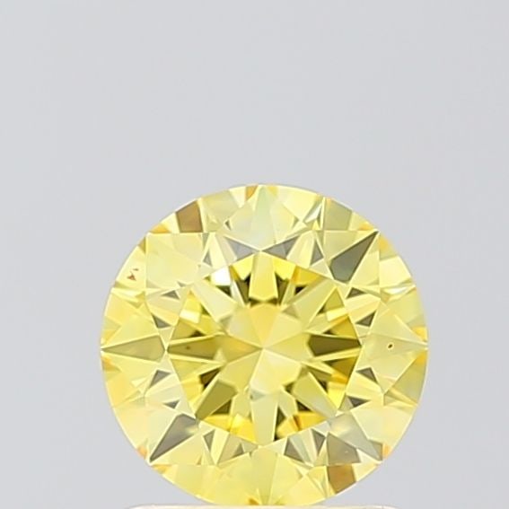 Ideal Loose Diamond - ROUND 1.0ct Fancy Vivid Yellow VVS2: Ideal Loose Diamond - ROUND 1.0ct Fancy Vivid Yellow VVS2 Source: This is a real non-mined Diamond that has been grown in a lab Shape: ROUND Carats: 1.0 Color: Fancy Vivid Yellow Certification: IGI Vi